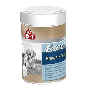 8in1 Excel Brewers Yeast Deri ve Tüy Sağlığı Büyük Irk Köpek Tableti 80 Tablet
