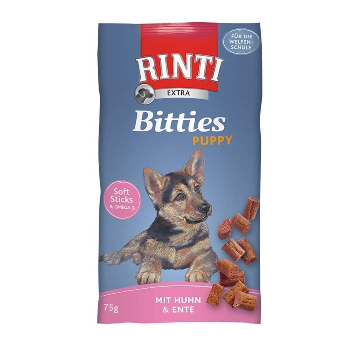 Rinti Extra Bitties Puppy Tavuk&Ördek Etli Yavru Köpek Ödülü 75gr