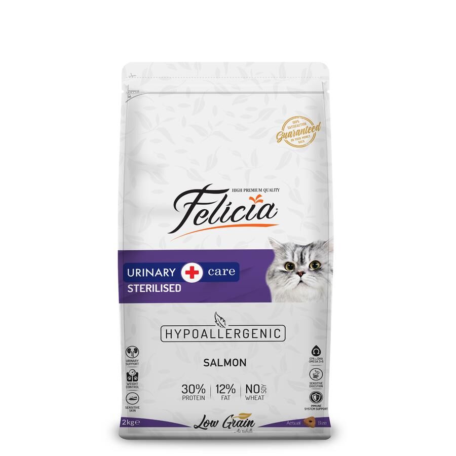 Felicia Az Tahıllı Sterilised Somonlu Kedi Maması 2kg