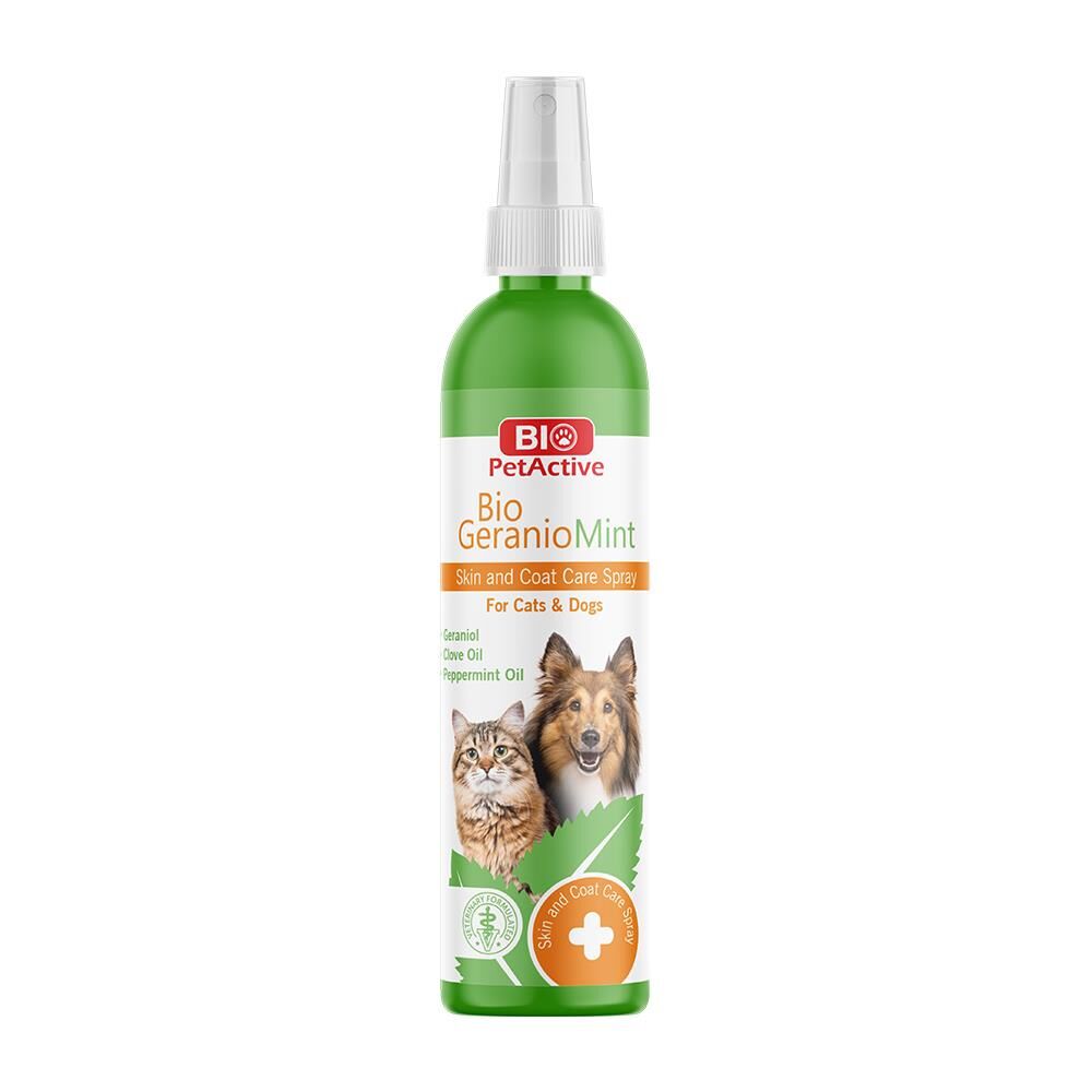 BIO GERANIOMINT KEDİ VE KÖPEK TÜY BAKIM SPREYİ 100ML