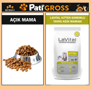 Lavital Kitten Somonlu Yavru Kedi Maması 1kg (AÇIK)