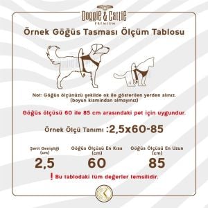 Doggie Havalı Dokuma Göğüs Tasması Kırmızı 1,5x35-45cm