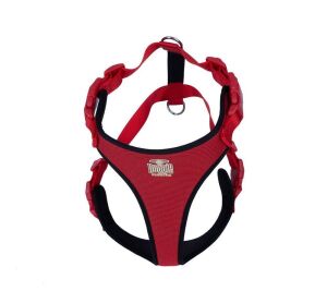 Doggie Havalı Dokuma Göğüs Tasması Kırmızı 2X55-65Cm