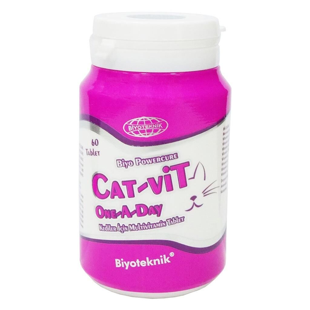 Biyoteknik Cat-Vit One A Day Kedi Vitamini 60 Tablet
