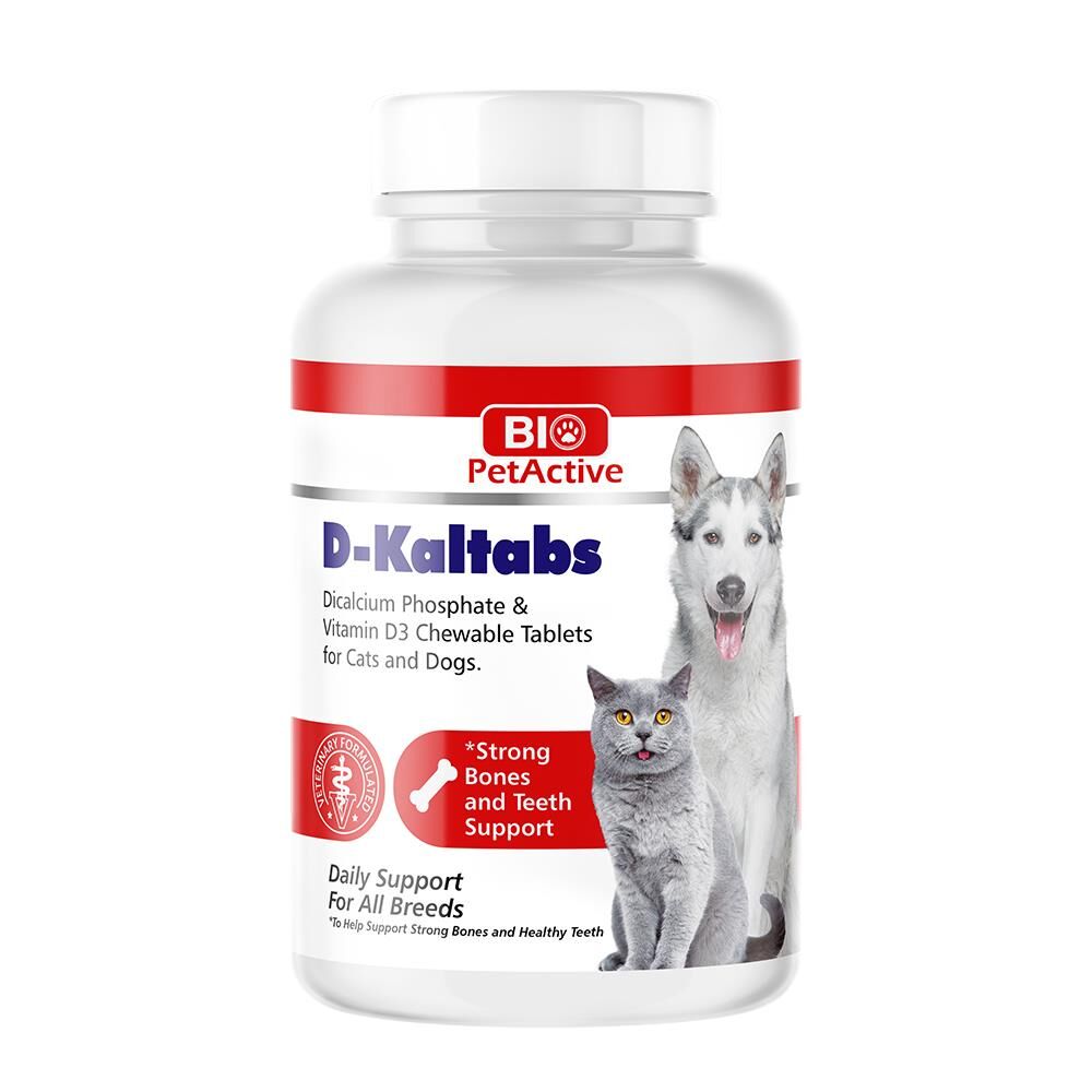 Bio PetActive D-Kaltabs Kedi ve Köpekler İçin Kalsiyum Tablet 84 Adet