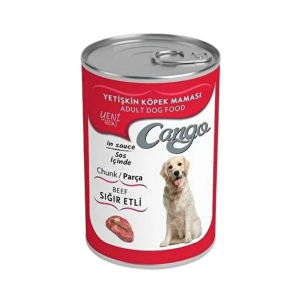 Cango Parça Sığır Etli Soslu Yetişkin Köpek Konserve Mama 415gr
