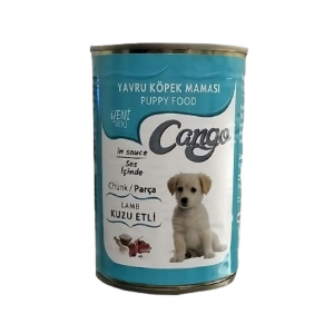 Cango Parça Kuzu Etli Soslu Yavru Köpek Konserve Mama 415gr