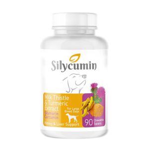 BIO PETACTIVE SILYCUMIN 1,5 90 TABLET (KÖPEKLER İÇİN ZERDAÇAL VE DEVEDİKENİ TABLETİ) 135 GR