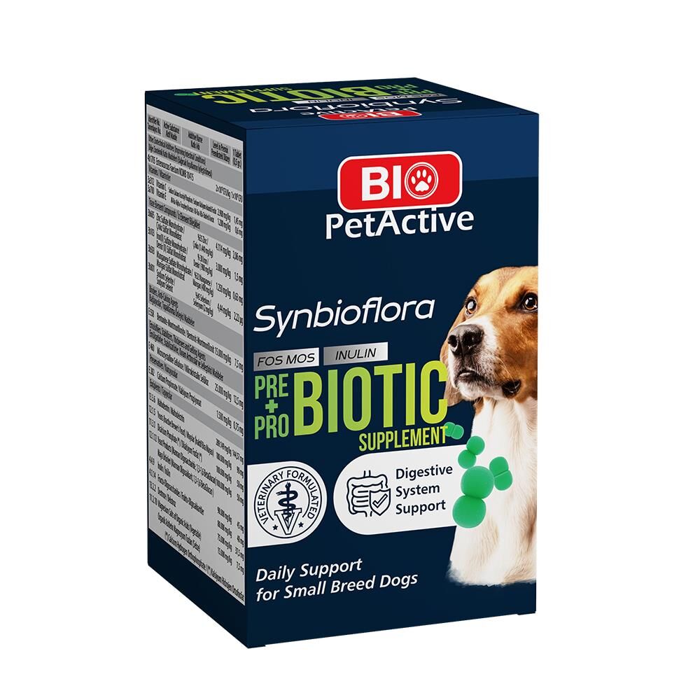 BIO PETACTIVE SYNBIOFLORA PROBIOTIC 0,5 60 TABLET (KÜÇÜK IRK KÖPEK) 30GR
