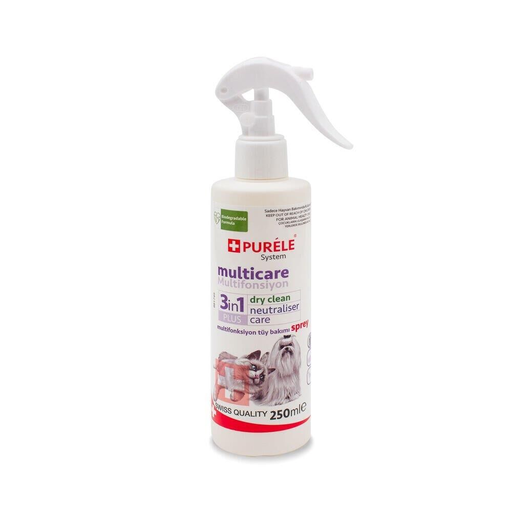 Purele Kedi ve Köpek Kuru Yıkama Tüy Bakım Spreyi 250ml