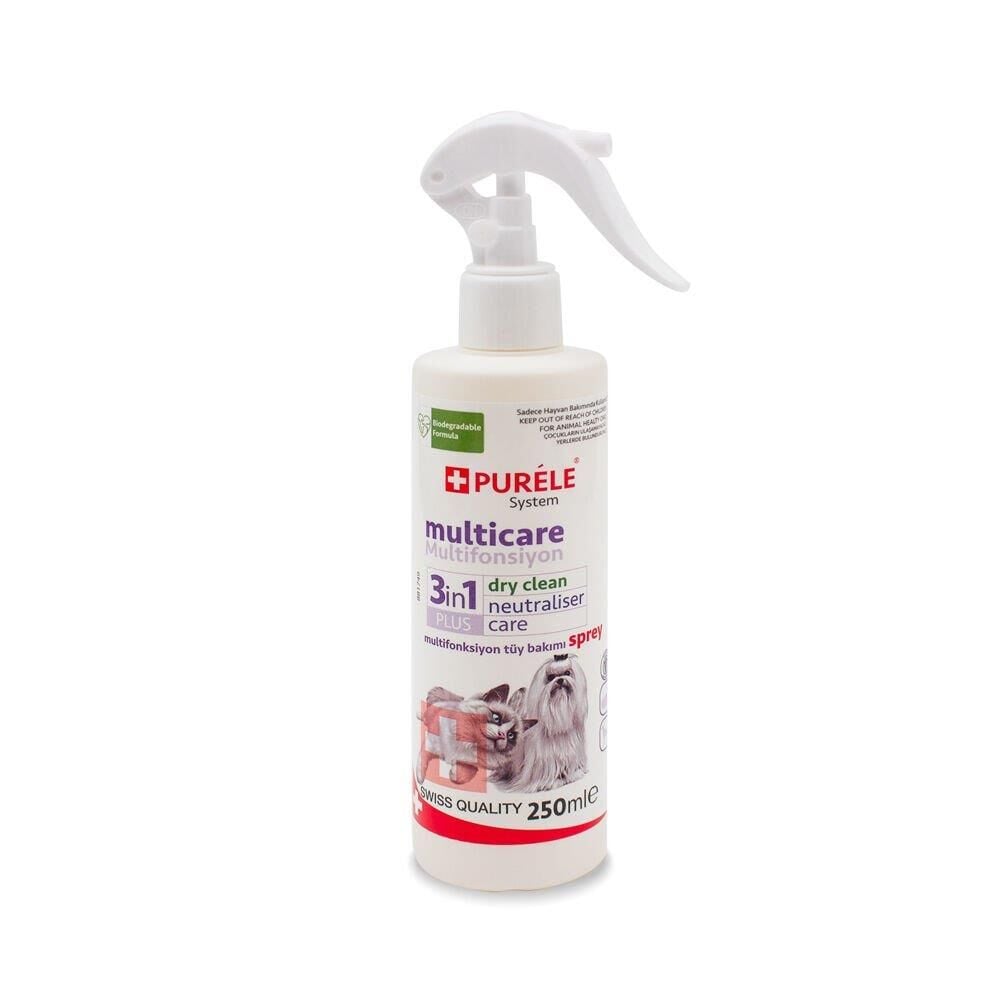 Purele Kedi ve Köpek Kuru Yıkama Tüy Bakım Spreyi 250ml