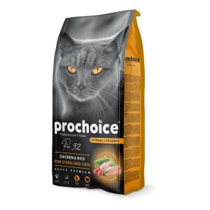PROCHOICE CAT PRO32 STERILISED CHICKEN & RICE 2KG