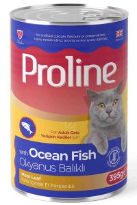 Proline Pate İçinde Et Parçacıklı Okyanus Balıklı Yetişkin Kedi Konserve Maması 395gr