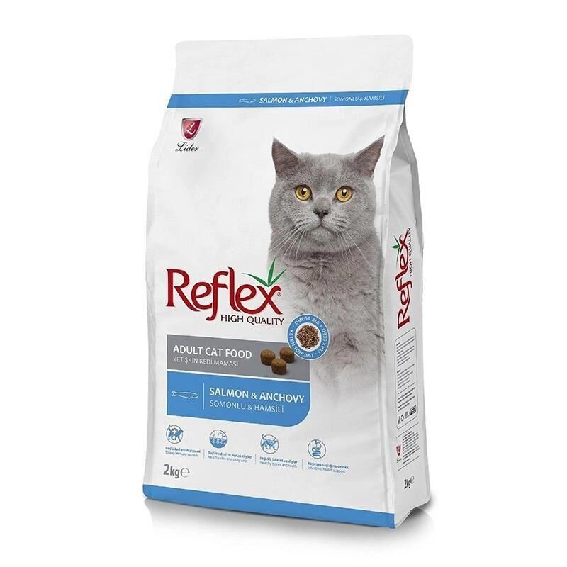 Reflex Somonlu ve Hamsili Yetişkin Kedi Maması 2kg