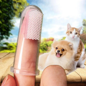 Kediler ve Köpekler için Silikon Parmak Diş Pırçası