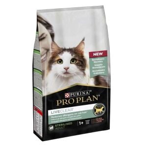 Pro Plan LiveClear Somonlu Alerjen Azaltan Kısırlaştırılmış Kedi Maması 1.4kg