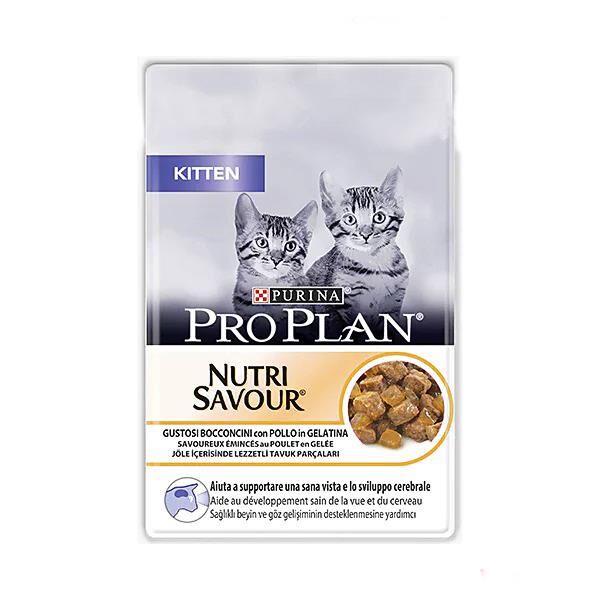 Pro Plan Pouch Kitten Tavuklu Yaş Kedi Maması 85gr