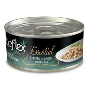 Reflex Plus Essential Tavuklu Ve Ton Balıklı Yetişkin Kedi Konservesi 70gr