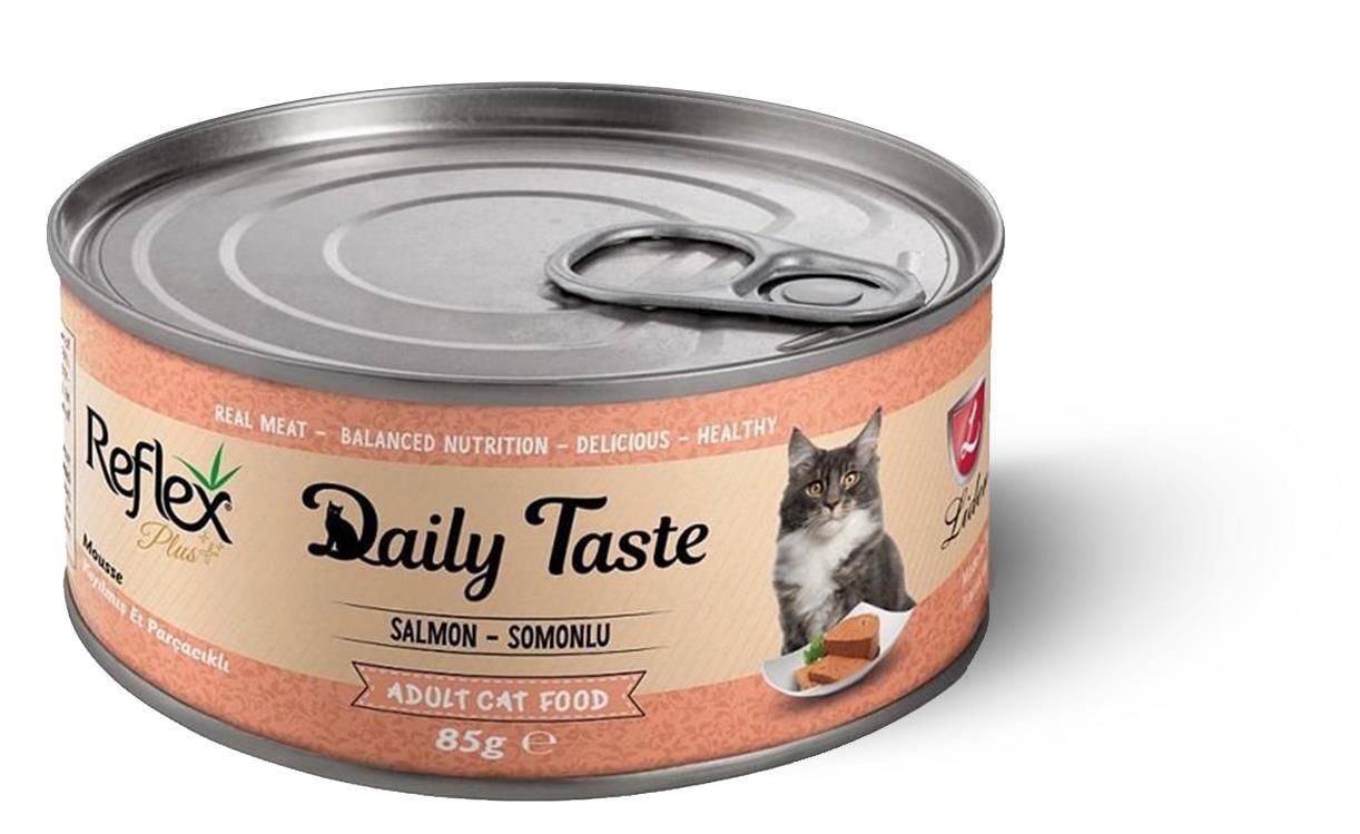 Reflex Daily Taste Mousse With Salmon Somonlu Kıyılmış Kedi Konservesi 85 Gr