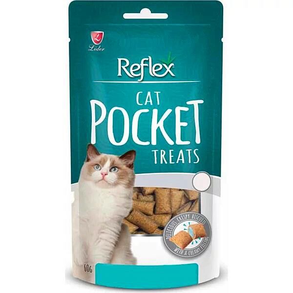 Reflex Kedi Pocket Tavuklu ve Peynirli Ödül 60Gr