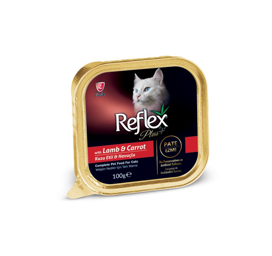 Reflex Plus Ezme Kuzu Etli ve Havuçlu Yaş Mama 100gr