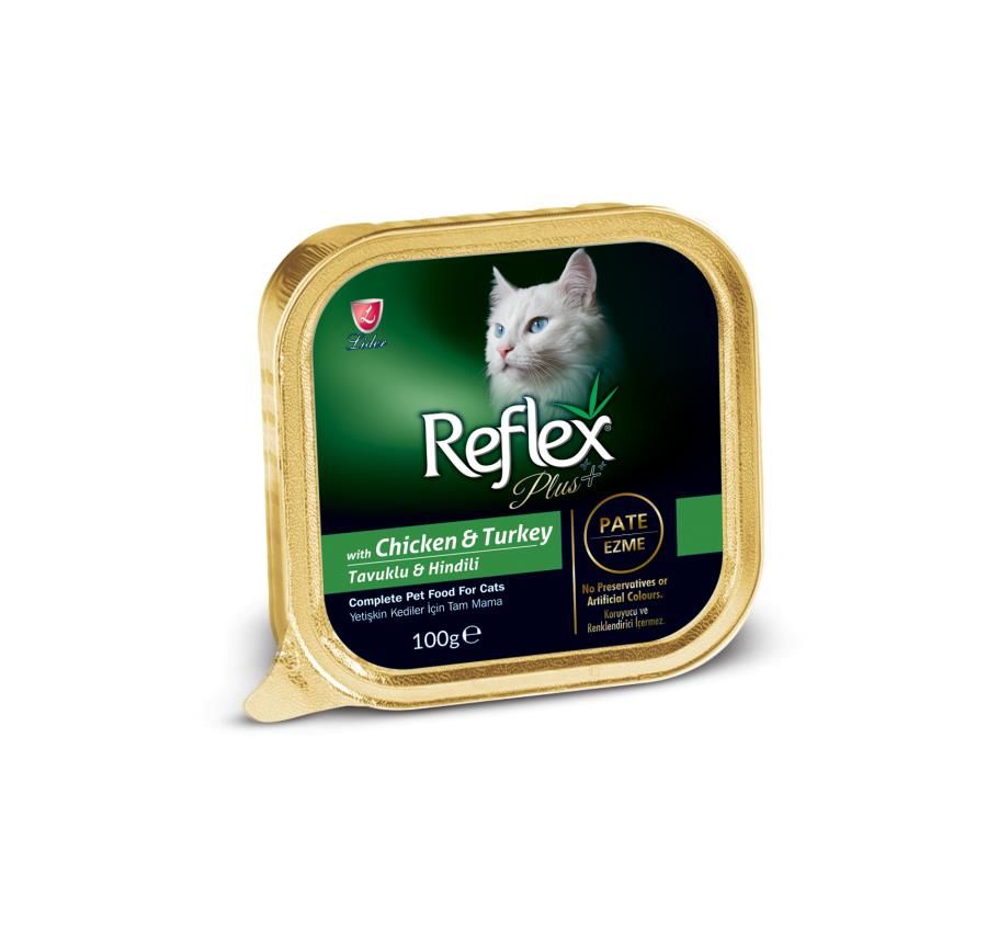 Reflex Plus Tavuk Ve Hindili Kedi Konserve Pate 100Gr