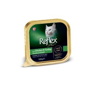 Reflex Plus Tavuk Ve Hindili Kedi Konserve Pate 100Gr