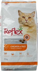 Reflex Tavuklu ve Pirinçli Yetişkin Kedi Maması 15kg