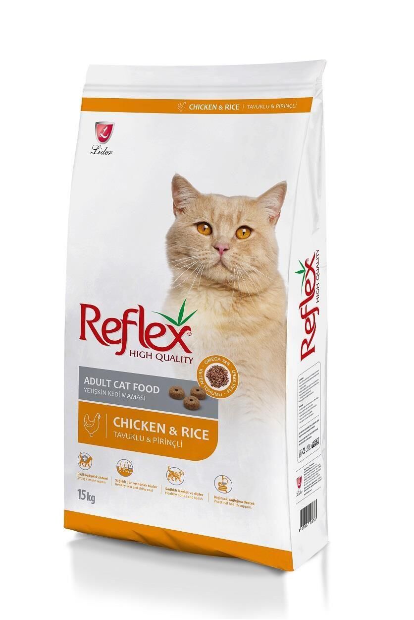 Reflex Tavuklu ve Pirinçli Yetişkin Kedi Maması 15kg