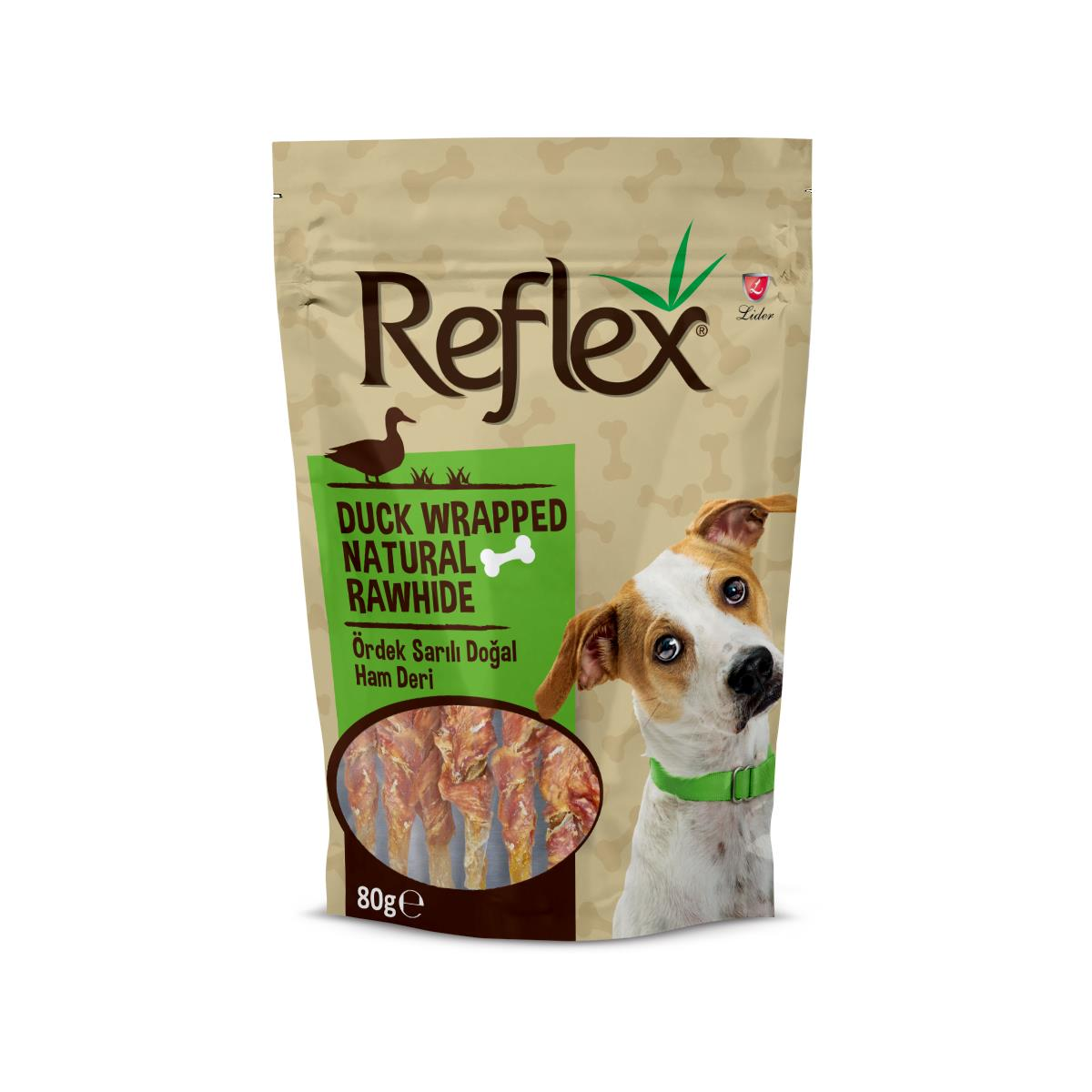 REFLEX ÖRDEK ETLİ NATURAL KEMİK 80GR