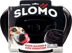 Moderna Slomo Yavaş Yeme Köpek Mama Kabı 950ml (Siyah)