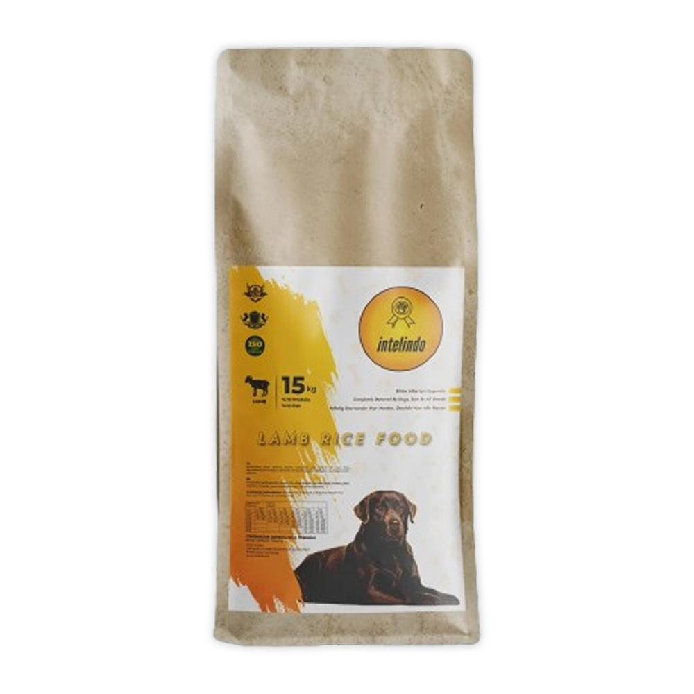 Intelindo Kuzulu ve Pirinçli Yetişkin Köpek Maması 15kg