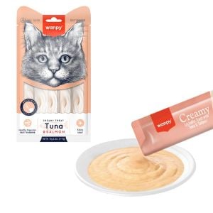 Wanpy Ton Balıklı ve Somonlu Sıvı Kedi Ödülü 5x14gr