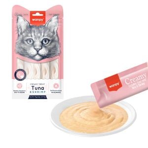 Wanpy Ton Balıklı ve Karidesli Sıvı Kedi Ödülü 5x14gr