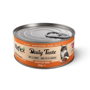 Reflex Daily Taste Tomatoe Gravy Sığır Etli Havuçlu Soslu Kedi Konservesi 85 Gr