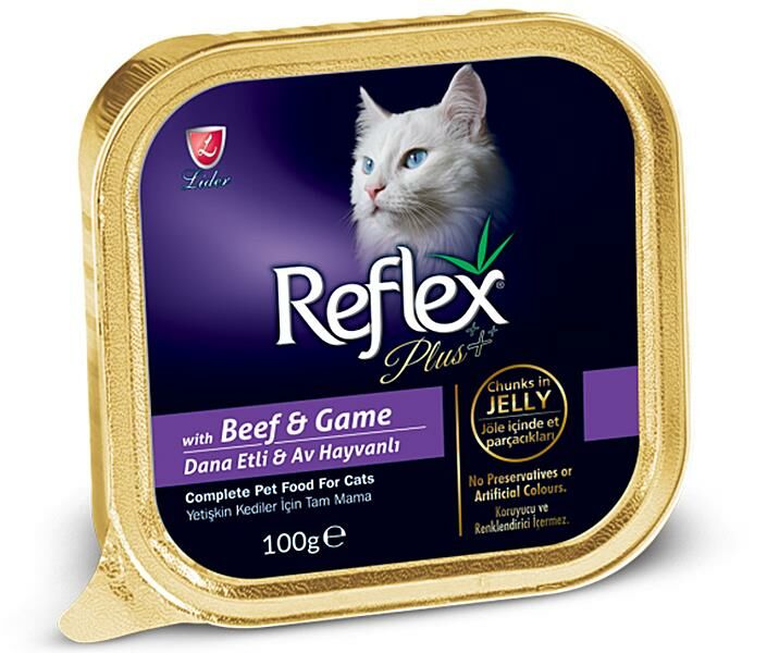 Reflex Plus Dana Etli av Hayvanlı Jöleli Kedi Konservesi 100gr